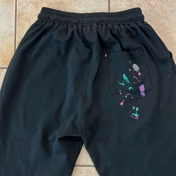 Gallery‎ Dept Painted Sweatpants Drawstring Black, Sz Large - Picture 4 of 6
